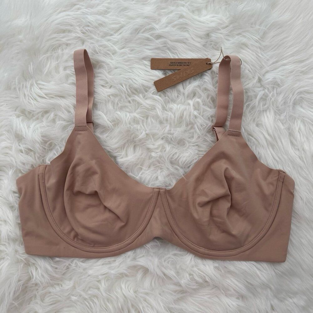 Skims Fits Everybody Unlined Demi Bra Mica Size 42D